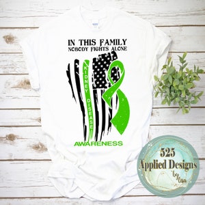 In This Family Kidney Disease Awareness Ribbon American Flag Cutting File, Sublimation, Dtf SVG, Jpg, PNG,  HTV, Vinyl,  525 Applied Designs