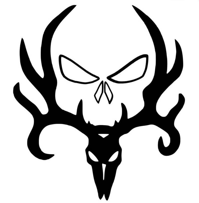 Download Deer Skull Cutting File Studio 3 Silhouette Cameo SVG | Etsy