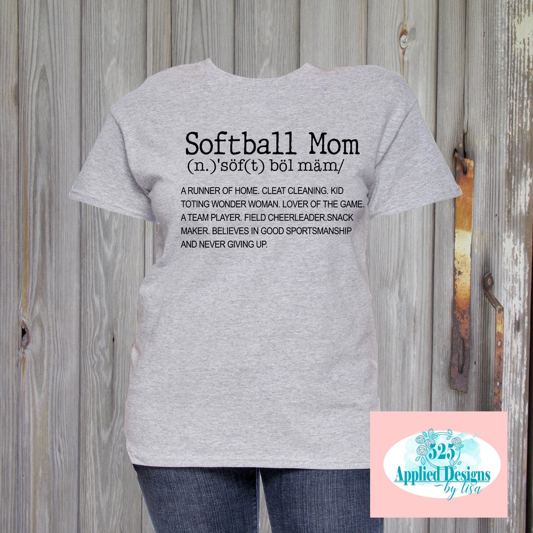 Softball Mom Definition Cutting File Sublimation Cricut Etsy