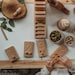 Wooden Number Counting Blocks - Montessori Learning Boards 