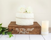 Wooden Personalised Wedding Cake Stand