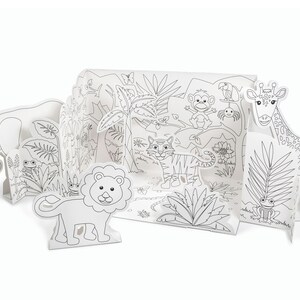 Colour In Pop-Up Jungle Fold Out Play Scene image 3