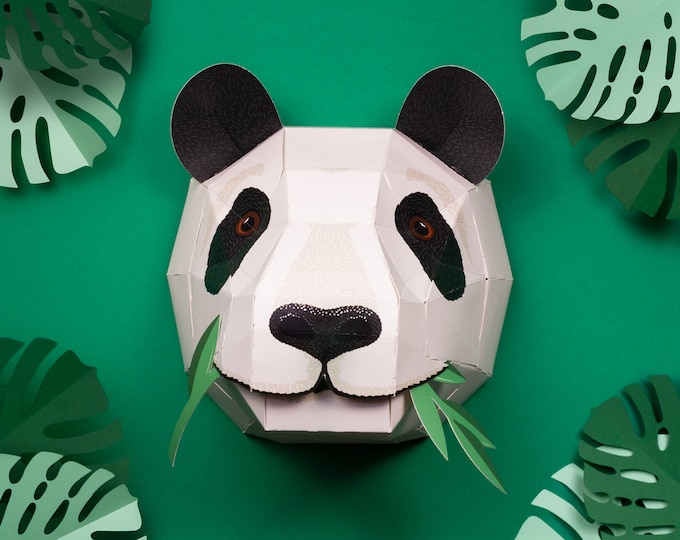 Créez votre propre tête de panda géant