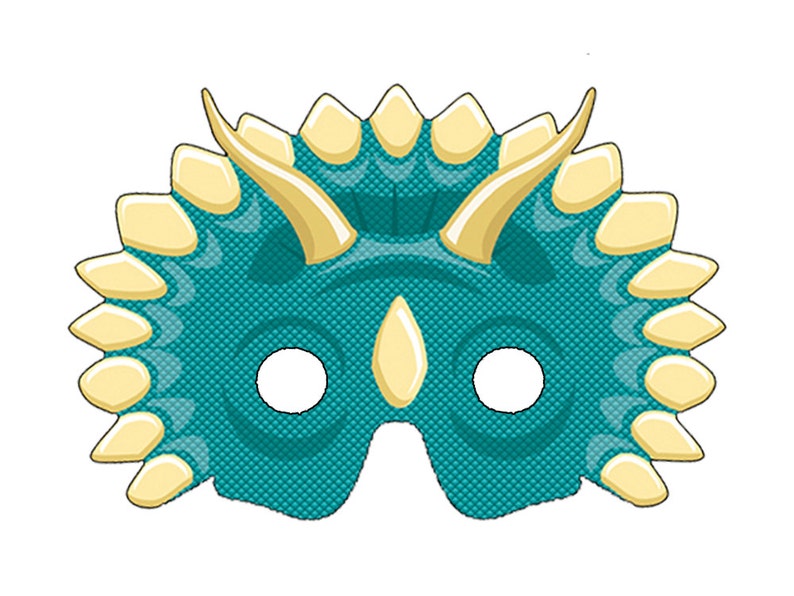 DIY Printable Dinosaur Masks PDF Etsy