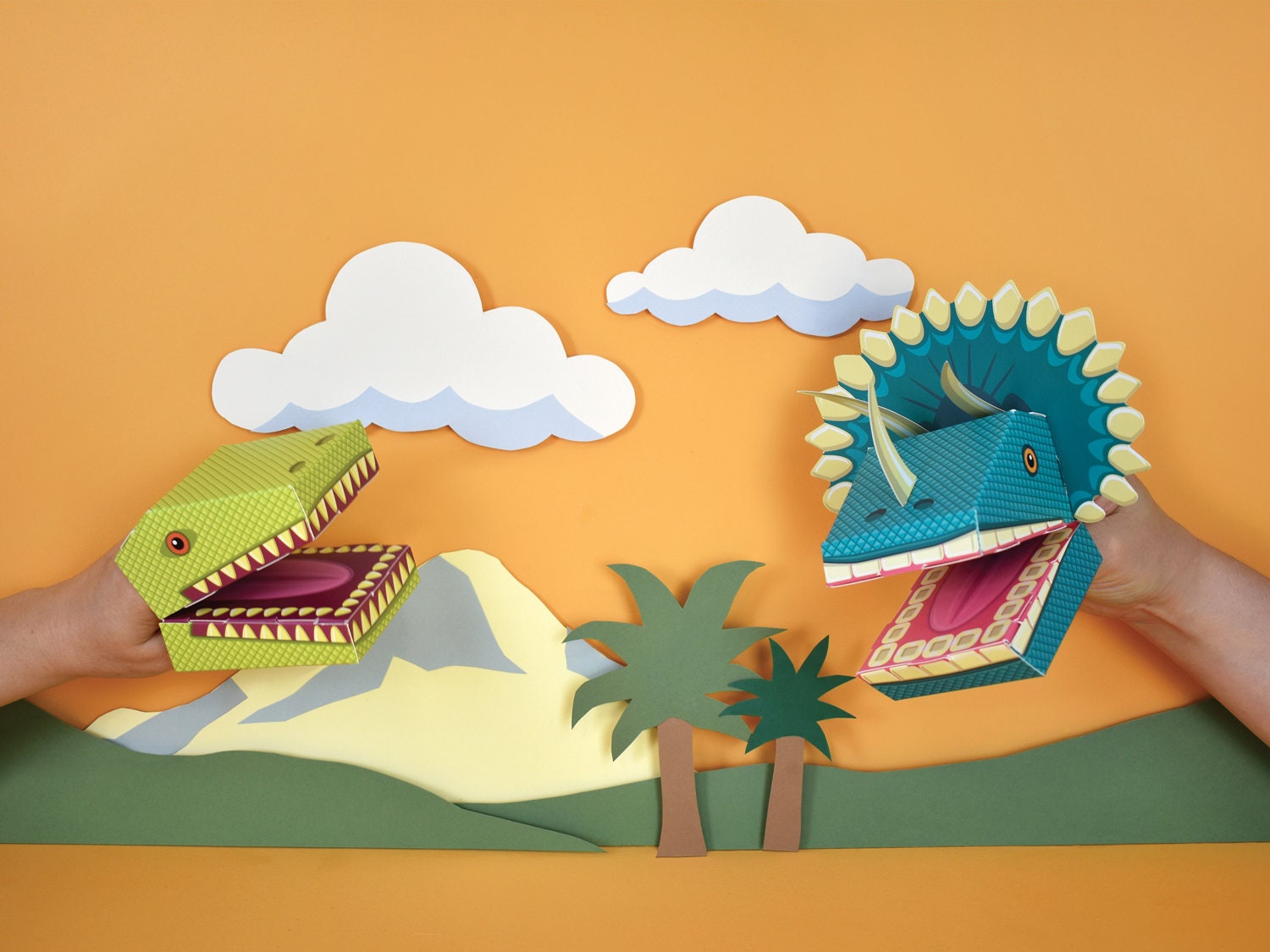 Crea tus propios títeres de dinosaurios - Etsy México Crea tus propios títeres de dinosaurios - Etsy México