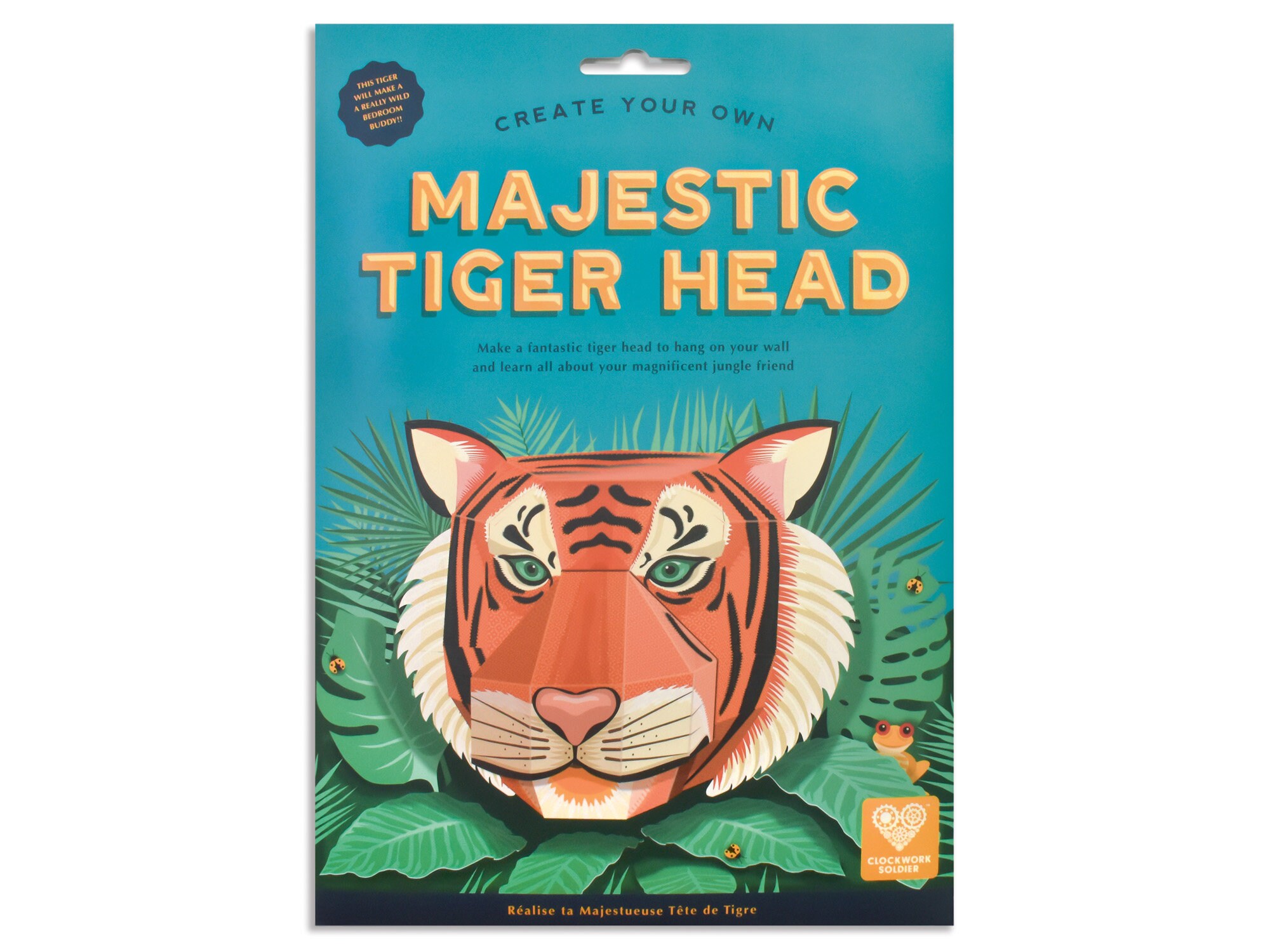 Quebra Cabeça 3D Animal Safari Tigre Colagem Papercraft Miniatura HAS  BRASIL