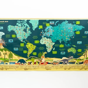 Make Your Own Dinosaur Timeline & World Map
