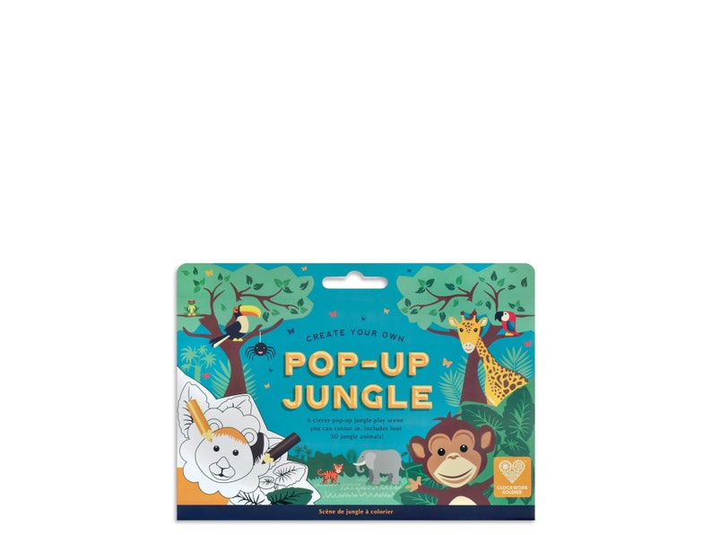 Colour In Pop-Up Jungle Fold Out Play Scene image 2