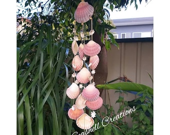 Seashell Wind Chime, windchime, garden decor, wall hanging