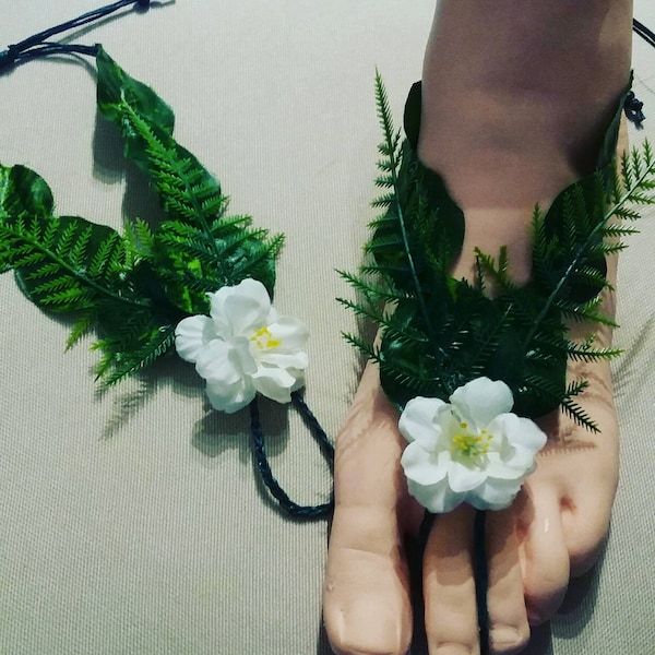 Woodland Fairy Barefoot Sandals, Fairy Costume, Fairy Shoes, Leaf barefoot sandals, Barefoot Sandal, footless sandal