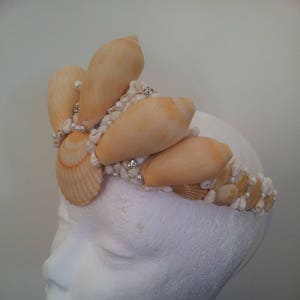 Mermaid - Seashell crown - Beach wedding Crown - Mermaid Crown - Seashell headband - Mermaid headpiece -  Halloween mermaid - Photo Prop