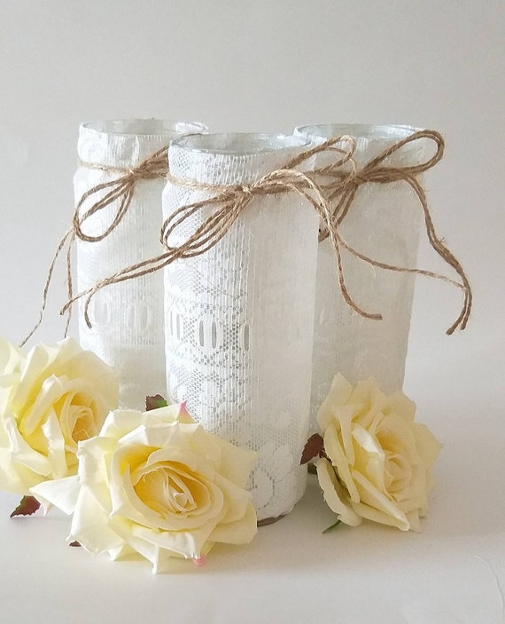 Set Di 6 Vasetti In Vetro Vintage Praknu - Per Fiori, Centrotavola E Decorazioni - Lavabile In Lavastoviglie - Colore Oro - Foto 6