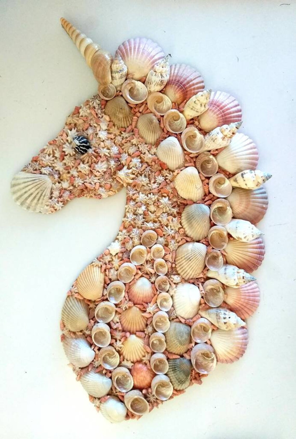 Unicorn Seashell Unicorn Unicorn Wall Art Shell Art - Etsy