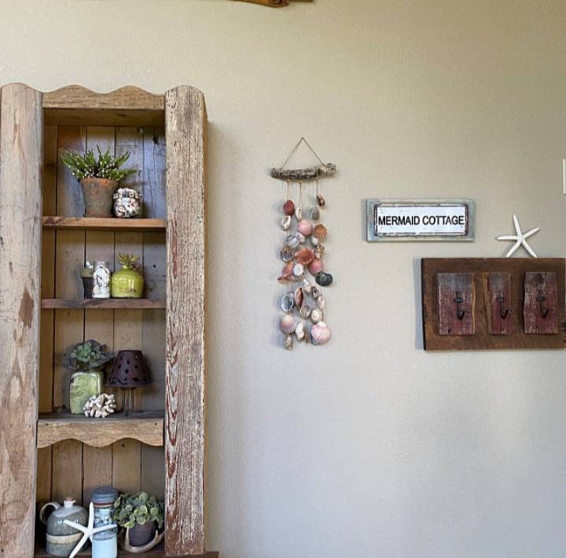 Seashell Driftwood Wind Chime/ Wall Hanging Rustic Wind Etsy
