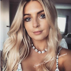 Cowrie Shell Necklace, Cowrie Shell Choker, Cowrie Necklace, Cowrie Choker, Cowrie Shell Jewelry, Shell Necklace, Festival,Adjustable Choker