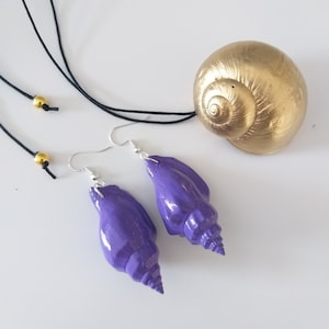Ursula Inspired Real Shell Necklace and Earring Set-Ursula Costume -Little Mermaid Ursula -Ursula Necklace -Ursula Jewelry - Ursula Earrings