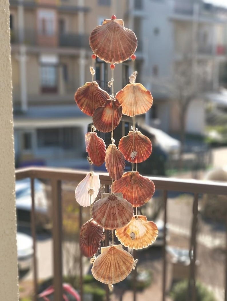 Seashell Wind Chime, Windchime, Garden Decor, Wall Hanging - Etsy