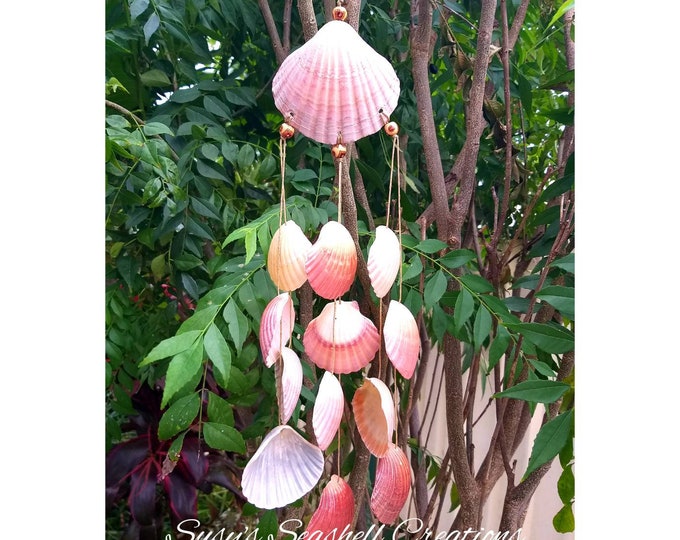 Seashell Wind Chime, windchime, garden decor, wall hanging