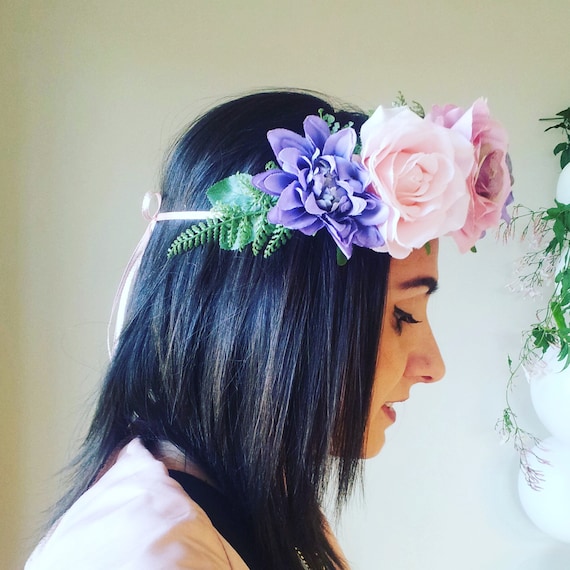 Corona di fiori di rosa Copricapo Abo da ragazza Accessori per capelli Matrimonio Fascia da sposa Ornamento Bambini Bambini Ghirlande floreali  200000297