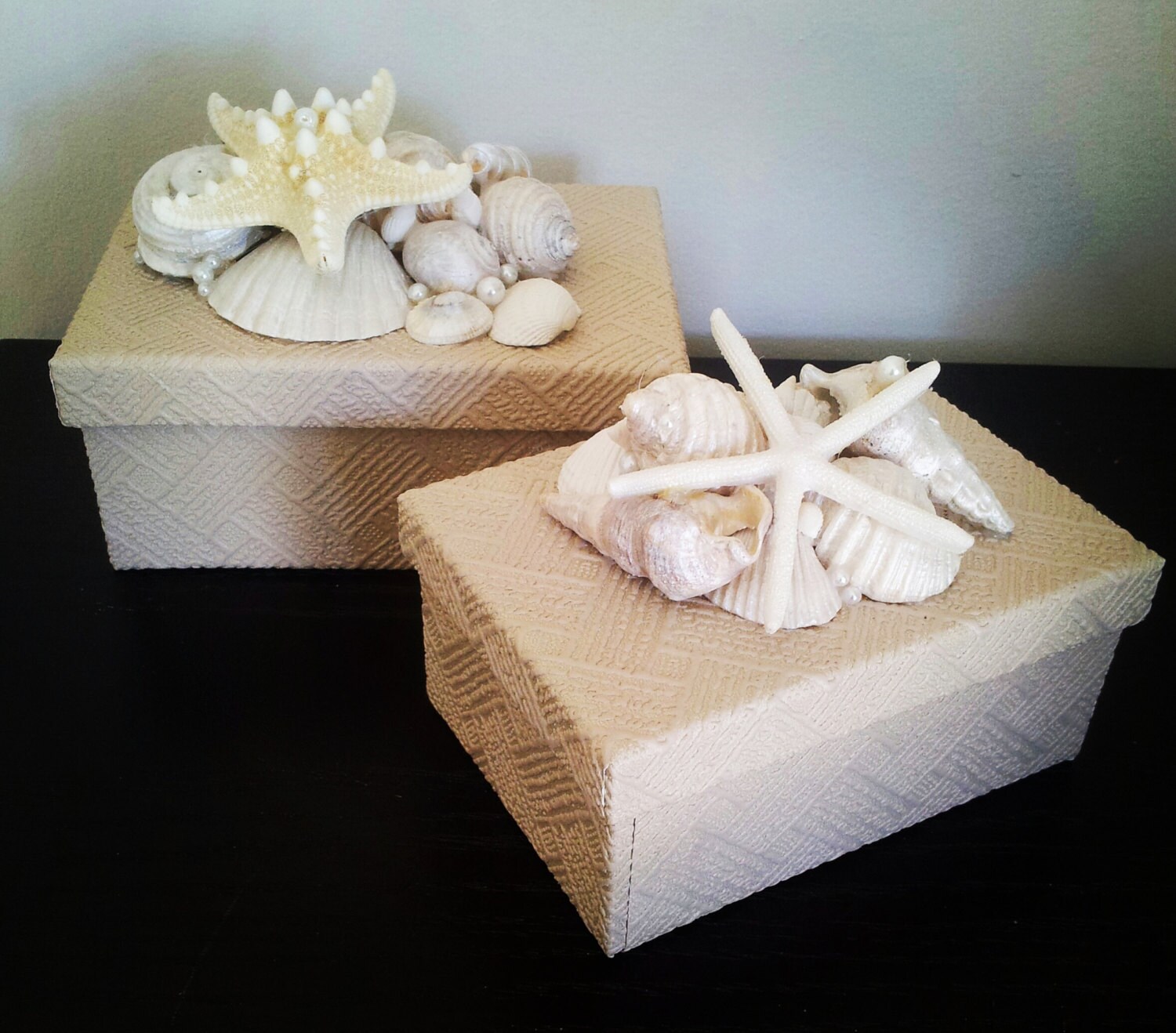 Beach Decor Seashell Gift Box Seashell Box Shell Jewelry Etsy