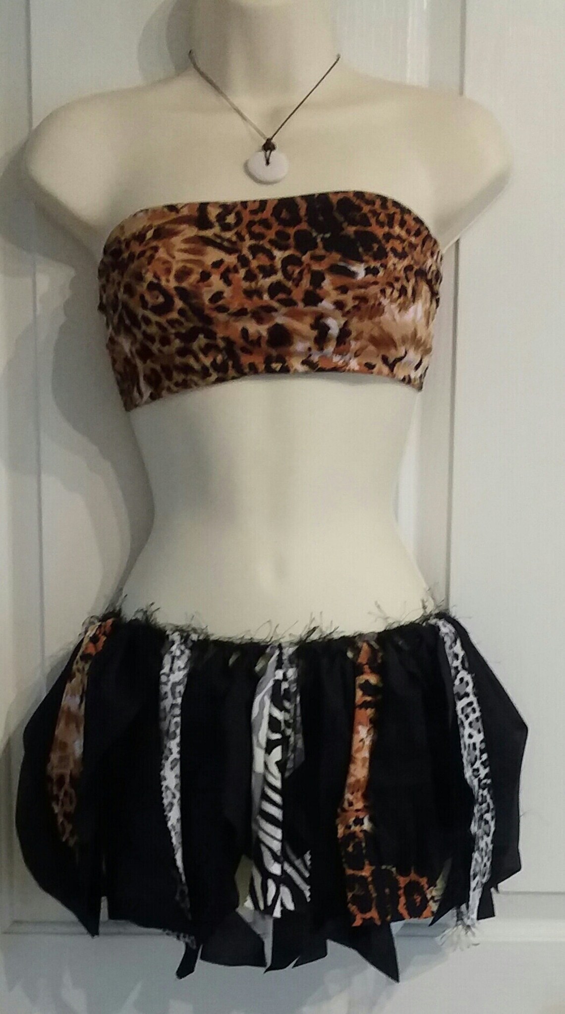 Animal Print Costume Jungle Girl Skirt Made to Order Jungle Etsy