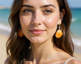 Jingle Shell Earrings, Seashell Drop Earrings, Hippie Shell Earrings, Surf, Boho Beach Mermaid Earrings, Seashell Earrings,