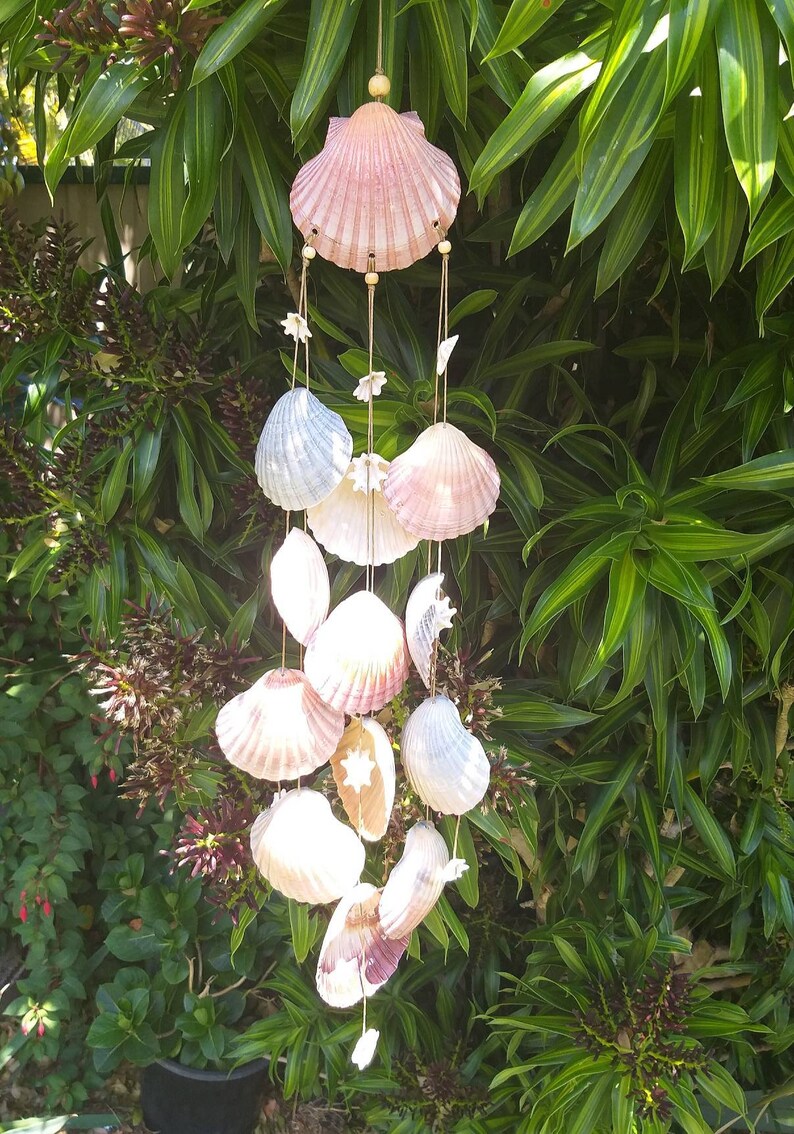 Seashell Wind Chime Windchime Garden Decor Wall Hanging Etsy Australia