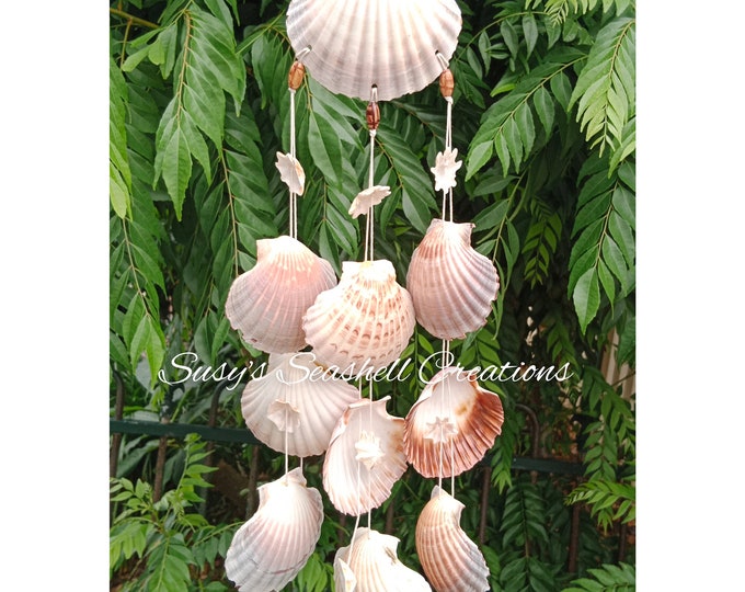 Seashell Wind Chime, windchime, garden decor, wall hanging