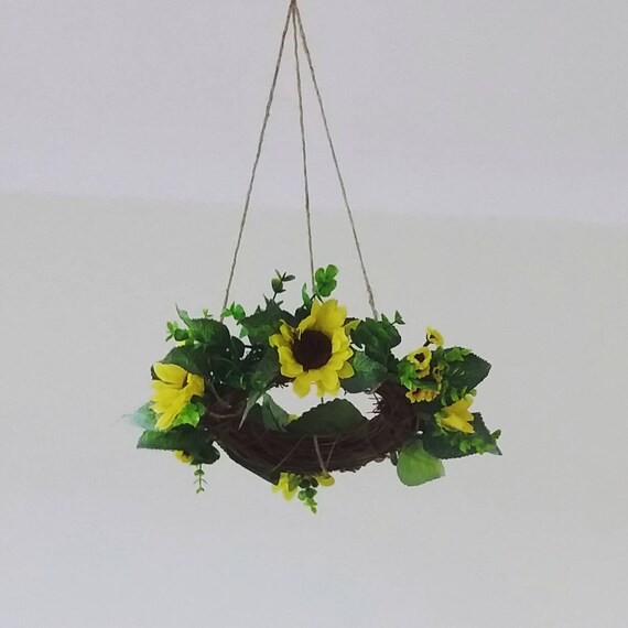 sunflower baby mobile