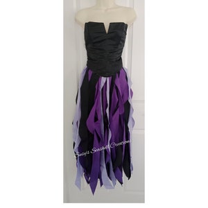 Ursula Inspired Shabby Tutu, Ursula Skirt, Child to Adult,  Sea Witch Tutu, Ursula Costume, Made to Order Ursula Tutu, Maleficent Costume