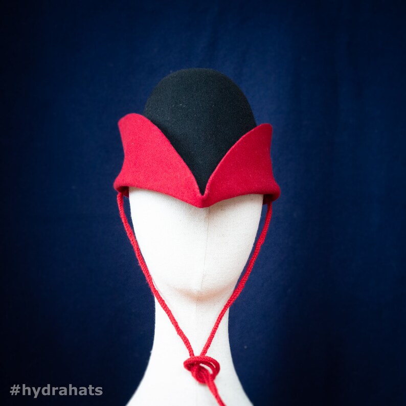Medieval hat bycocket Manesse bicolour mens cap archer