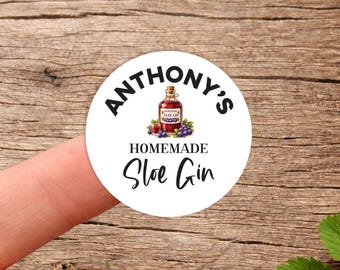 Personalised Bottle stickers - Various Flavours, Home Brew, Beer, Cider and Gin, Home made jam labels, fruit photo, drinks containers