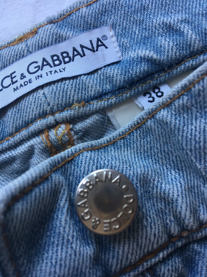 Dolce e Gabbana denim pants jeans woman trousers made in italy d/&g fashion pants
