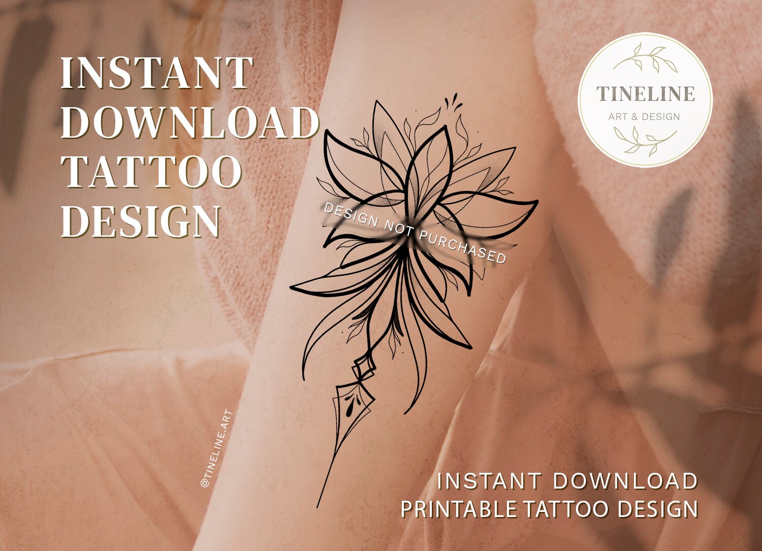 Lotus Flower Bomb Tattoo