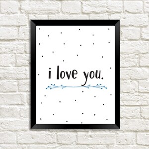 Ich liebe dich drucken | Typografie Druck | Mothers Day Geschenk | Mütter Tag drucken | Digitaldruck für Mama | Muttertag zum ausdrucken | Liebe Mauer Print