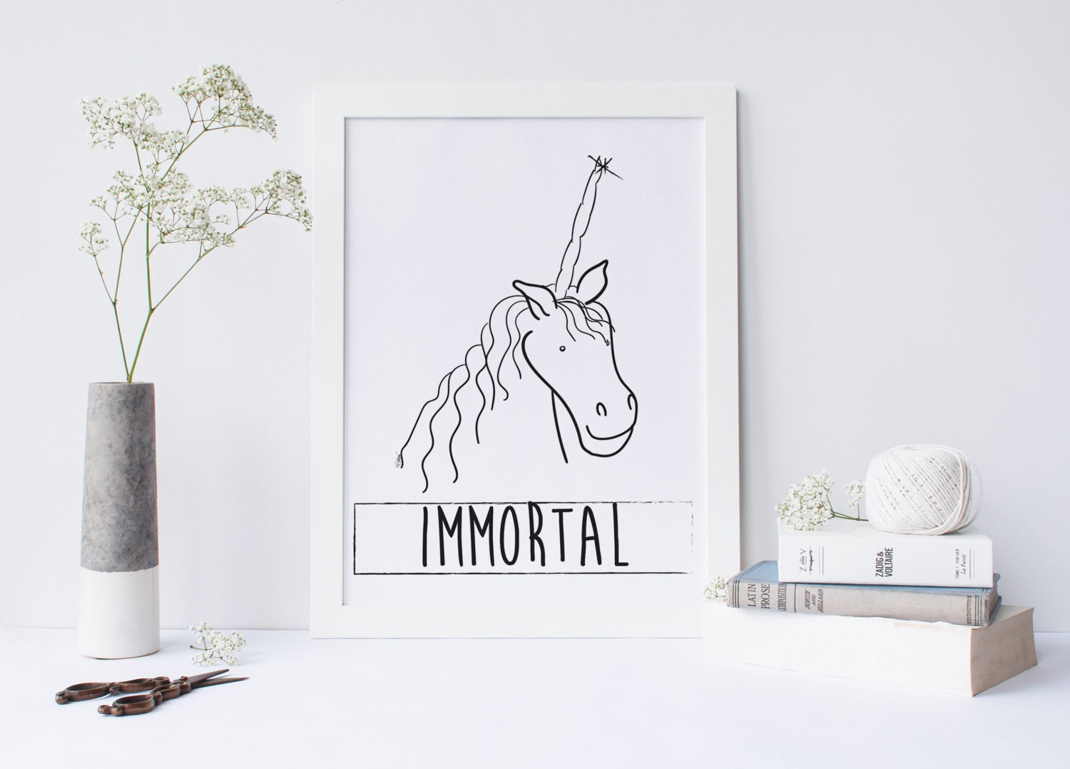 Unicorn Print, Unicorn Poster, Unicorn Wall Art, Unicorn Printable ...
