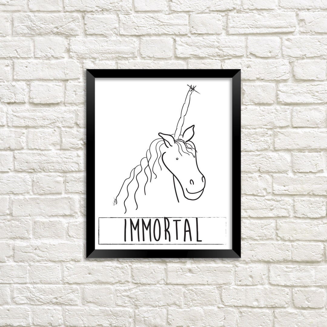 Unicorn Print, Unicorn Poster, Unicorn Wall Art, Unicorn Printable ...