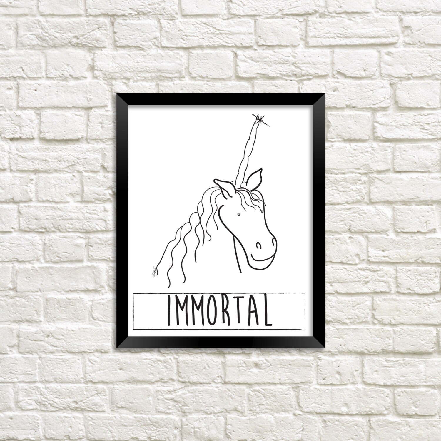 Unicorn Print, Unicorn Poster, Unicorn Wall Art, Unicorn Printable ...