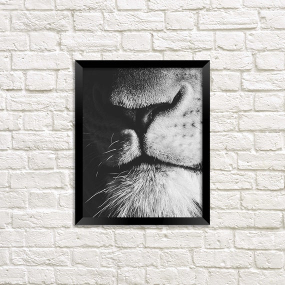 Minimalist Lion Print: Safari Nursery Decor (Digital Download)
