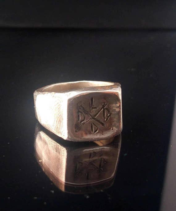 Signet ring // silver ring // man ring // hand made