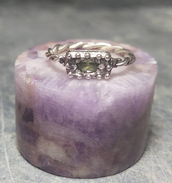 Ancient ring/silver ring/greek and Roman ring/last wax tecnique/Hand made jewelry/Jewelry history/green sapphire