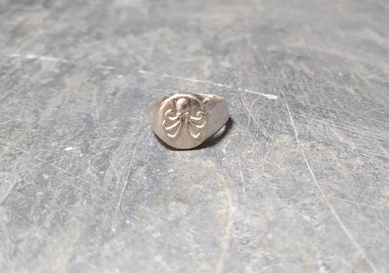 octopus signet ring