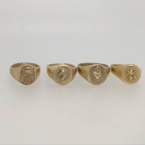 Ancient ring/Signet ring/greek and Roman ring/last wax tecnique/Hand made jewelry/Jewelry history/Bronze or silver ring