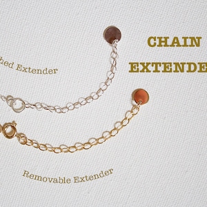 Adjustable Chain Extender: 14K Gold Fill, Rose Gold, Sterling Silver