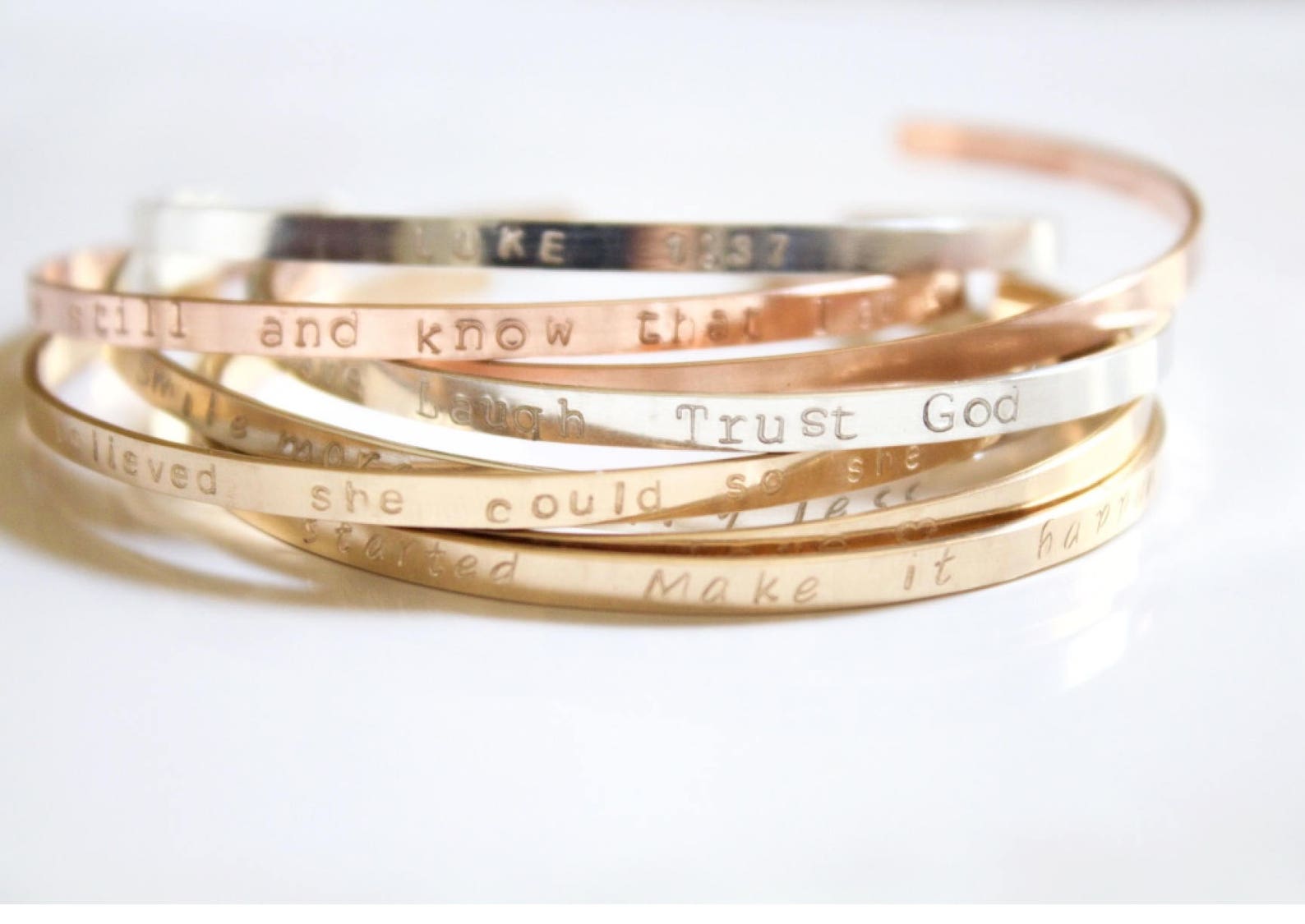 Personalized Cuff Bracelet//gold Cuff Bracelet//inspirational Etsy
