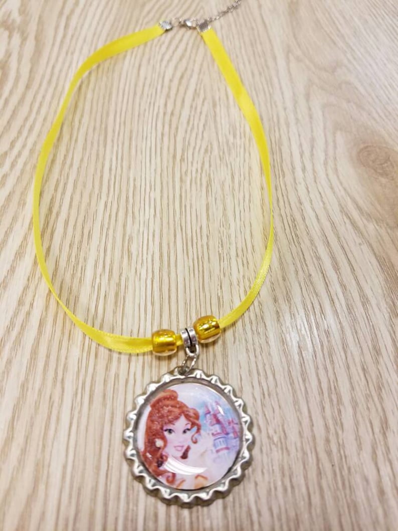 10 Princess Belle Necklaces Party Favors.