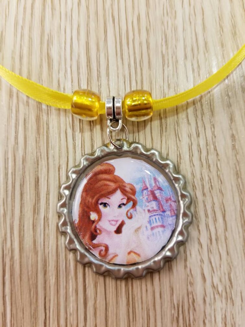 10 Princess Belle Necklaces Party Favors.