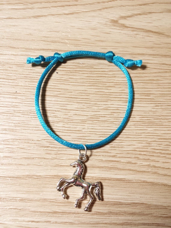 10 Silver all Coloured Horse Charms for Crafts Cards Favours Bracelet