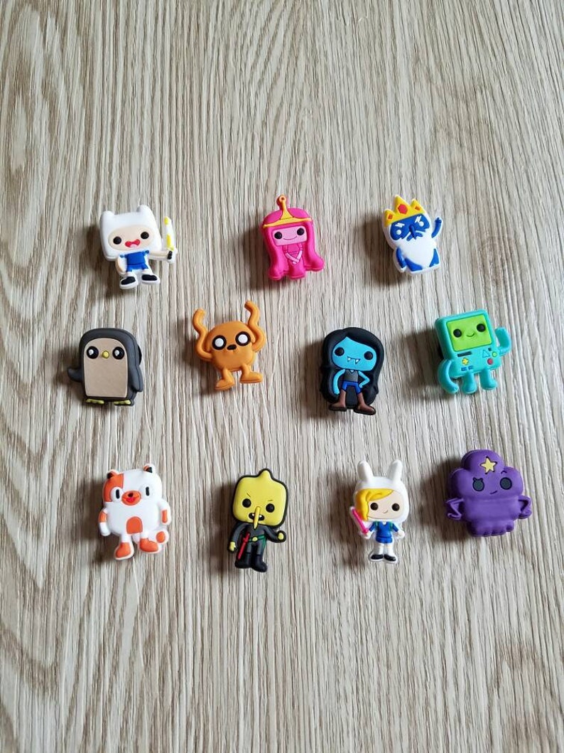 10 Adventure Time Silicone Bracelets Party Favors
