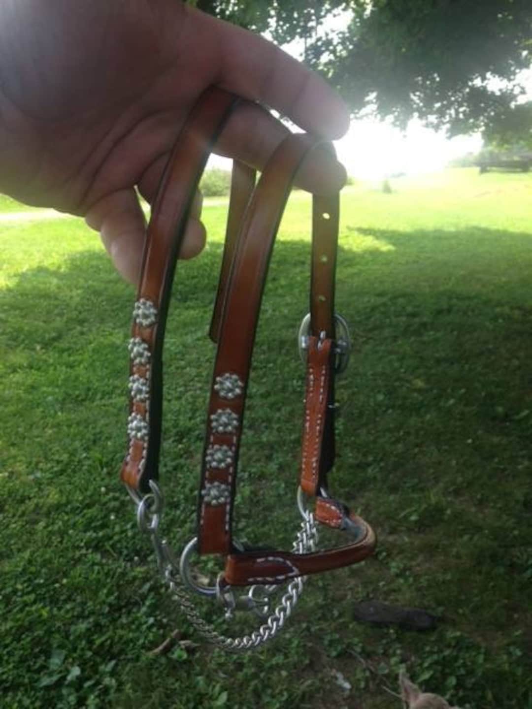Goat Show Halters, Natural, Brown, Black. Can Have Bling, or Can Be
